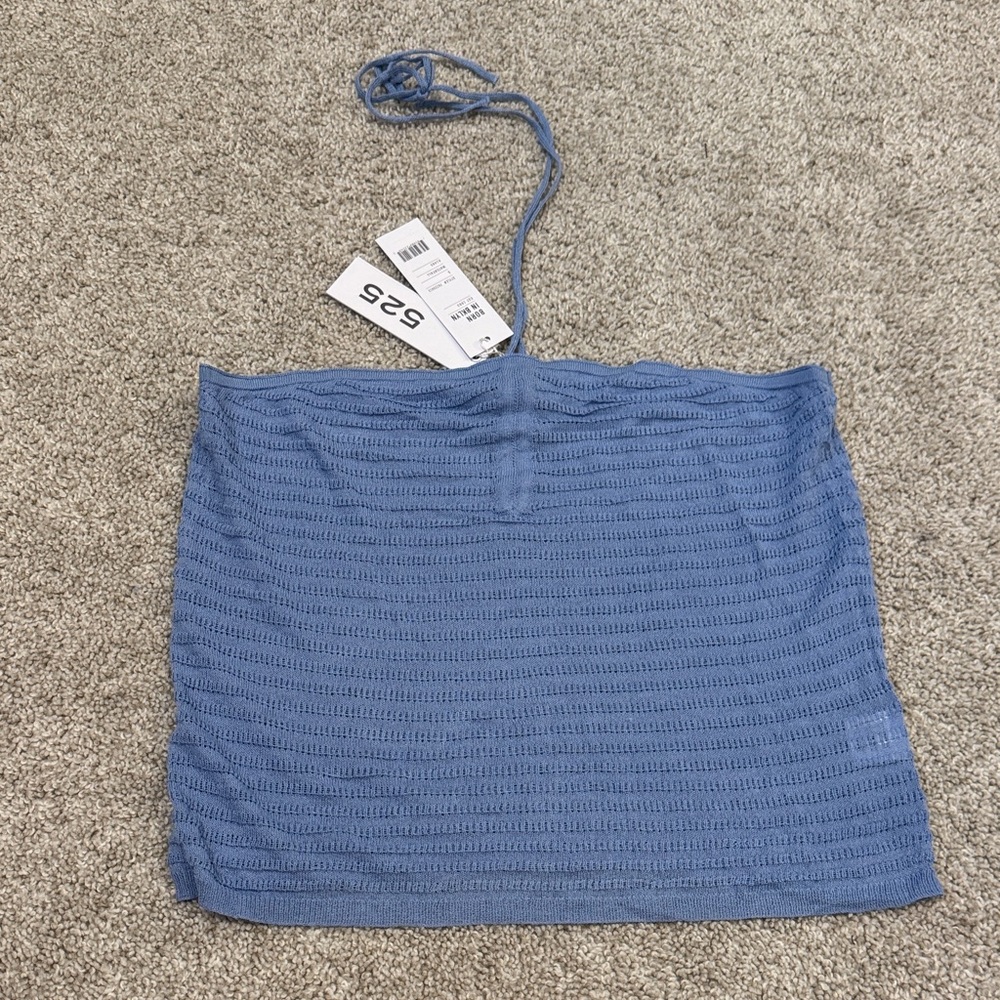 525 America Blue Knit Tube Top